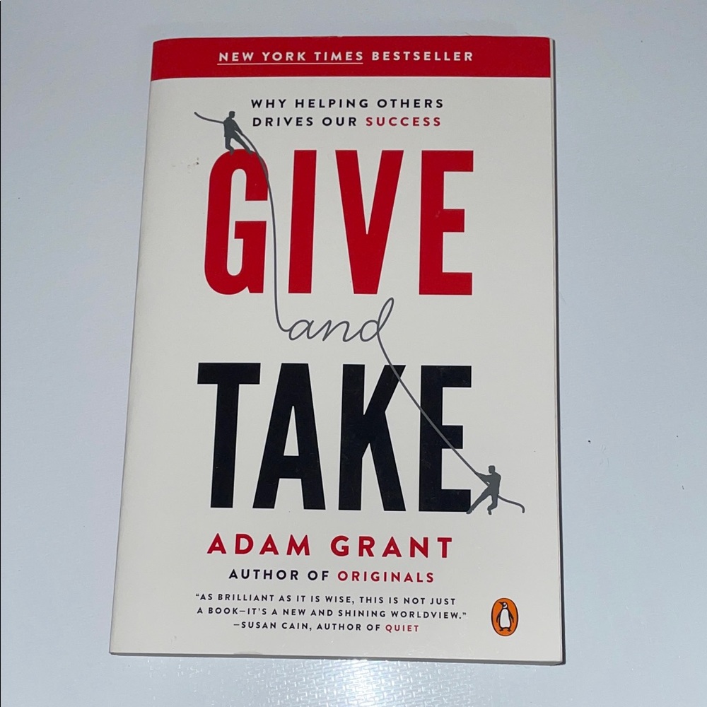 Give and Take by Adam Grant Book